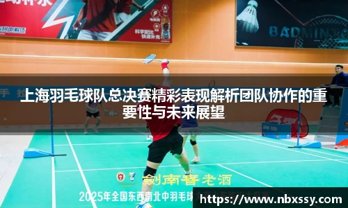 上海羽毛球队总决赛精彩表现解析团队协作的重要性与未来展望